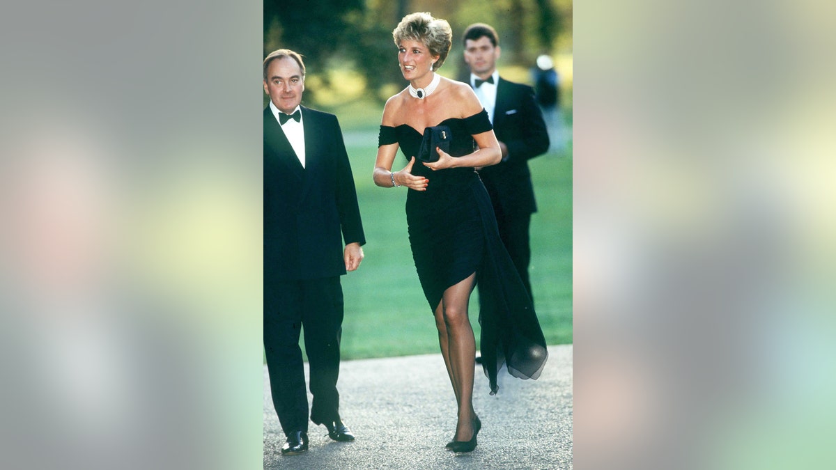 Princess Diana wearing her revenge dress