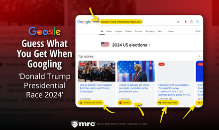 Google Up to Same Tricks? Search Giant Pushes Wildly Biased News Above Trump Website