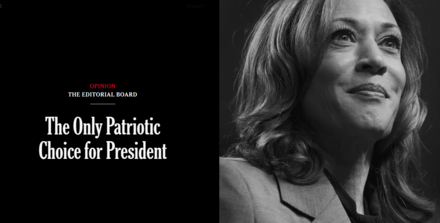 Hypocrites: New York Times Endorses Harris as ‘Patriotic’ Choice Over Trump