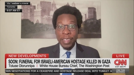 On CNN: Hamas Murder of US Hostage Cheapened, a Political ‘Headache’ For Kamala