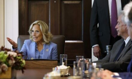 Jill Biden Assists Husband in First White House Cabinet Meeting in Almost a Year