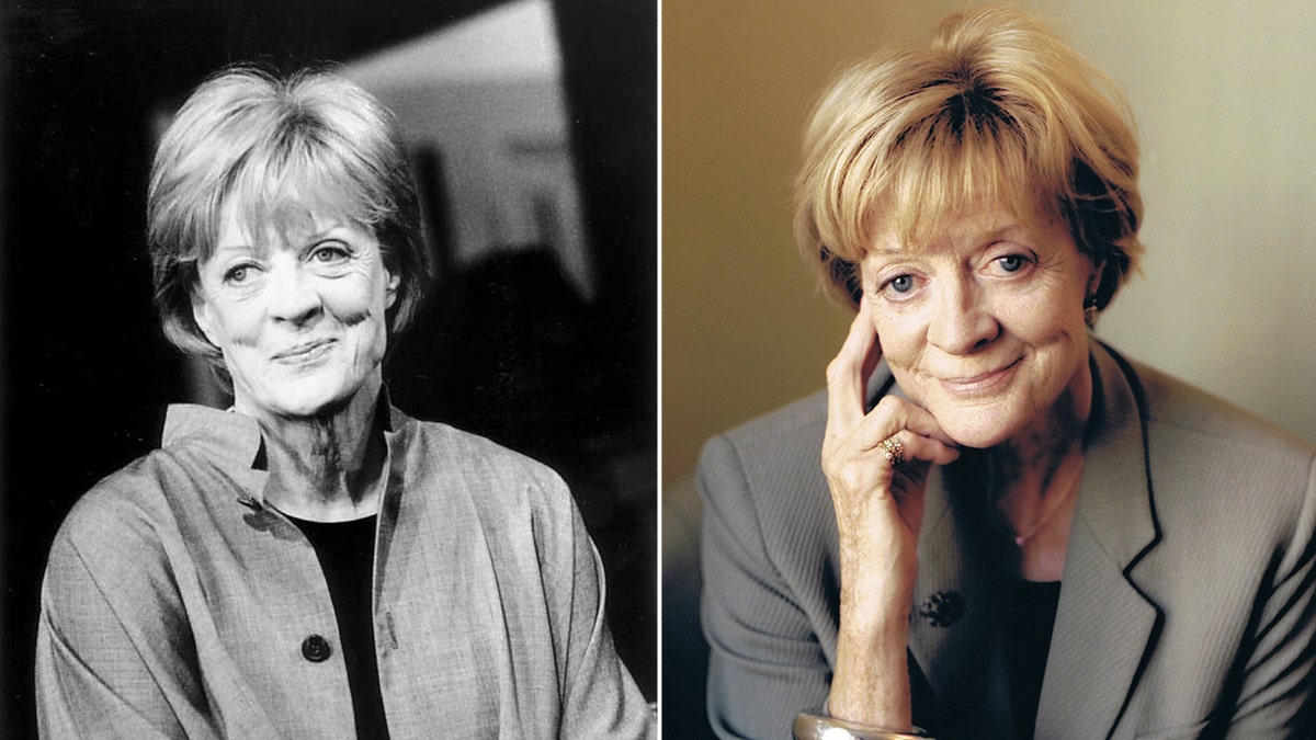 Maggie Smith poses for photos