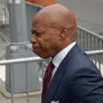 NYC Mayor Eric Adams arrives to turn himself in to face charges in federal corruption case