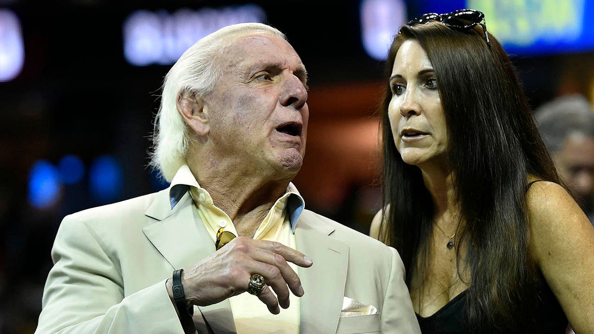 Ric Flair and his then-wife