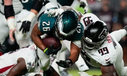 Eagles’ Saquon Barkley draws ire from NFL fans after critical dropped pass in loss to Falcons