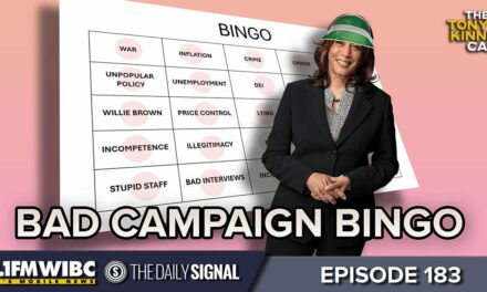 BINGO! Harris Presides Over Wars, Inflation, Scandals, Open Borders, and Crime.