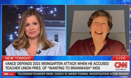 CNN Sets Up Union Boss Randi Weingarten to Trash J.D. Vance for Calling Her Out