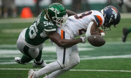 Broncos’ Tyler Badie collapses on sideline, gets put on backboard and carted off field