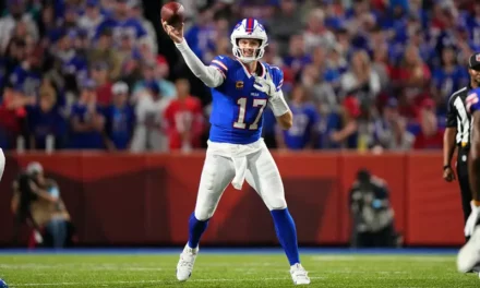 Josh Allen tosses 4 TDs in Bills’ rout of Jaguars