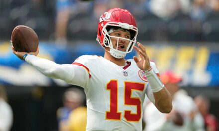 Patrick Mahomes accidentally levels Rashee Rice after interception; Chiefs wide receiver out for game