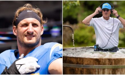 Chargers DE Joey Bosa Claims Jim Harbaugh Hits The Cold Tub Fully-Clothed, Tucked-In Shirt And All