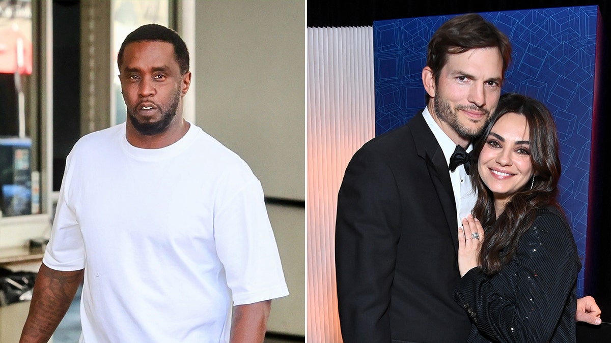 Diddy split with Ashton Kutcher and Mila Kunis