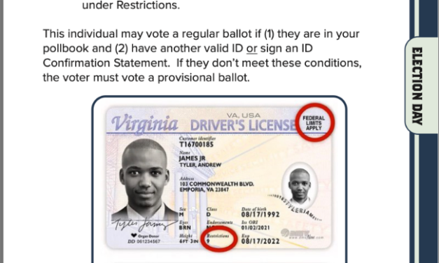 Virginia County’s Election Manual Says People Who Show ‘Noncitizen’ ID Cards Can Still Vote