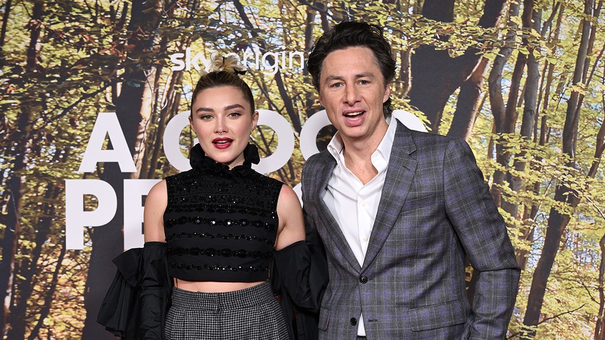 Florence Pugh and Zach Braff at 