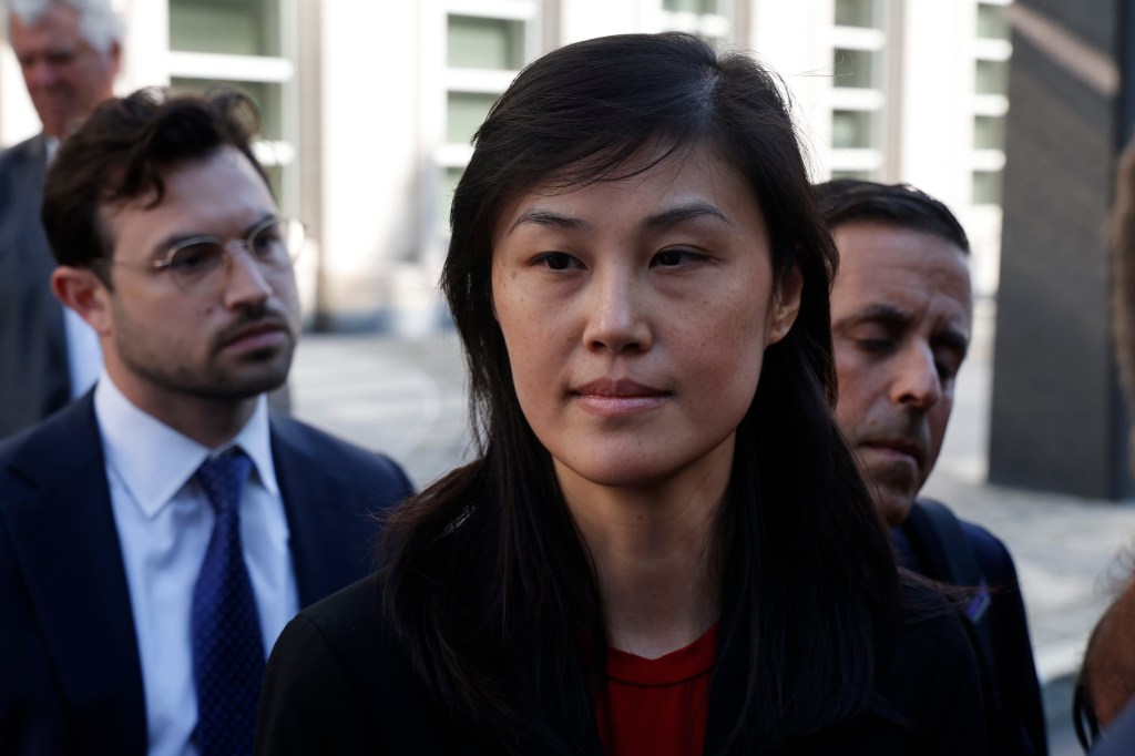 Former New York Governor Kathy Hochul aide, Linda Sun, exiting Brooklyn Federal Court after her arraignment on Sept. 3, 2024.