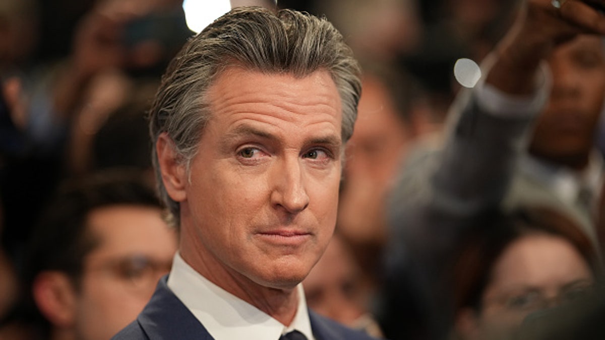 Gavin Newsom closeup shot