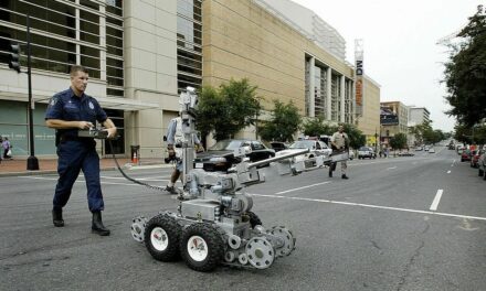 High-tech hero: Video shows police bomb squad robot outsmart, pin down hotel gunman in Texas showdown