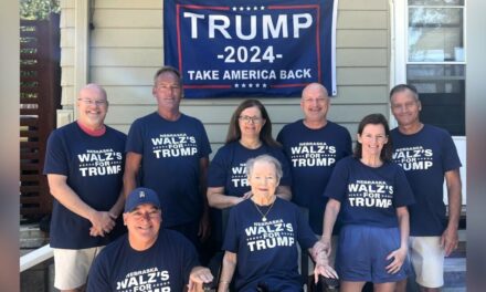 In Viral Image, Family Members of Walz Show Support for Trump