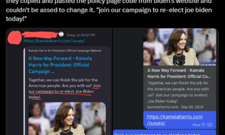 Harris Campaign Copied And Pasted New Policy Page From Joe Biden’s Campaign