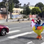 Watch: Um… why the deuce are San Francisco police dressing up in giant chicken costumes?