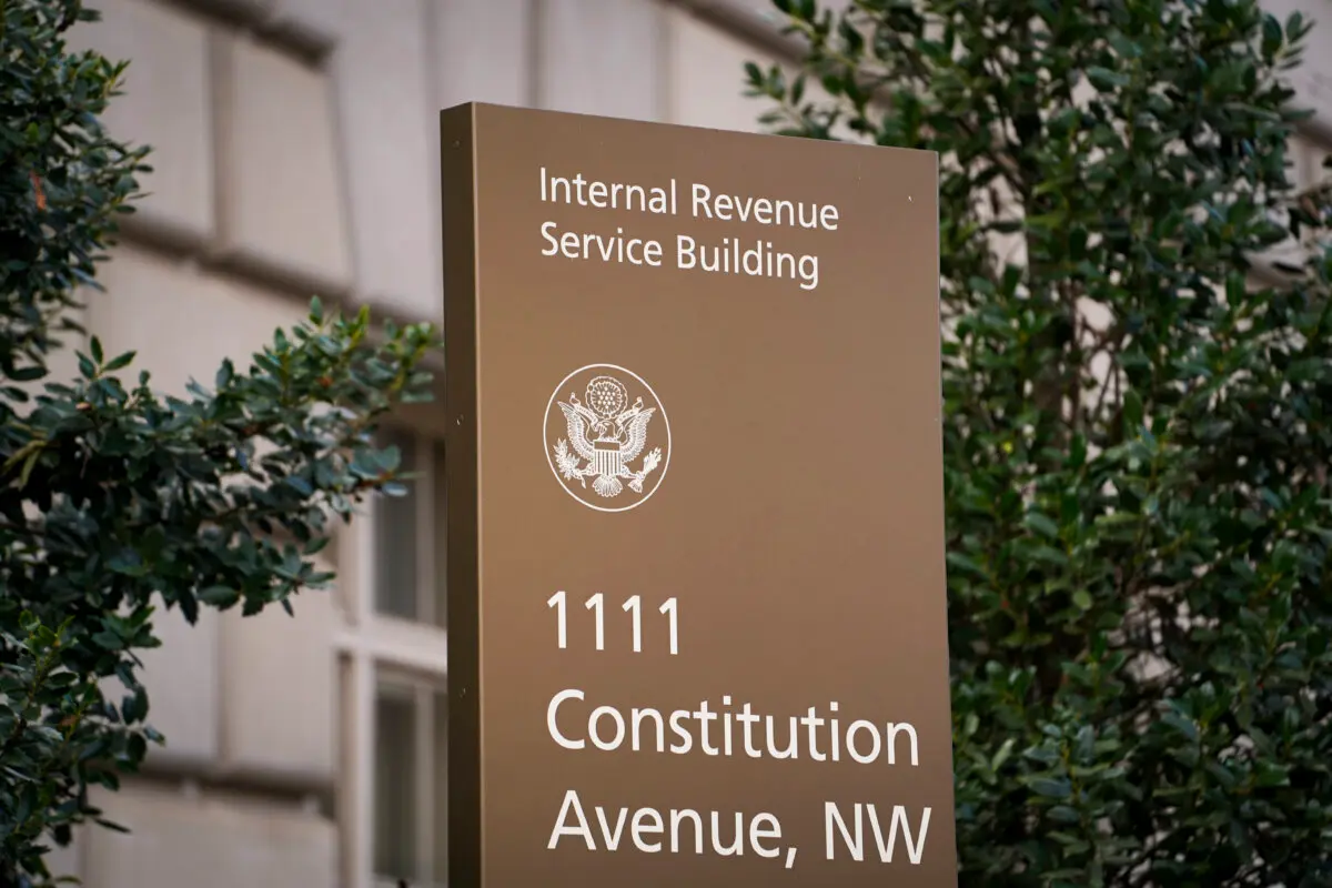 The Internal Revenue Service (IRS) building in Washington on Jan. 4, 2024. (Madalina Vasiliu/The Epoch Times)