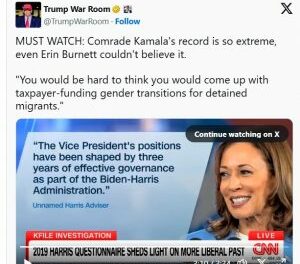 Kommie âFreakshowâ Kamala supports U.S. taxpayer-funded GENDER MUTILATION SURGERY for illegal immigrants at detention centers