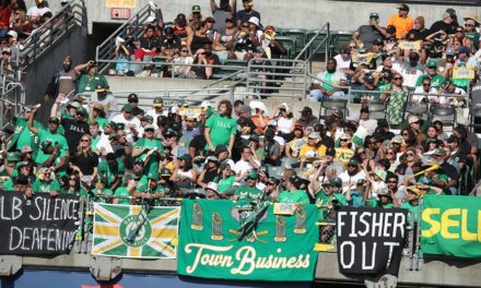 A’s fans try to take seats from Oakland Coliseum ahead of team’s final game at ballpark