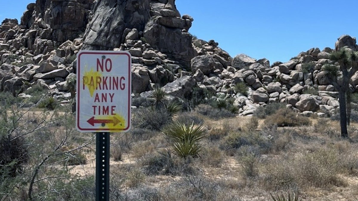 Joshua National Park signage