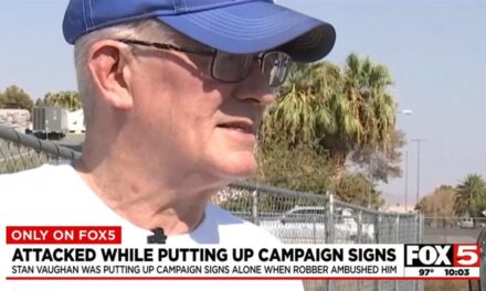 ‘I realized I was bleeding’: GOP candidate attacked in Las Vegas while hanging campaign signs