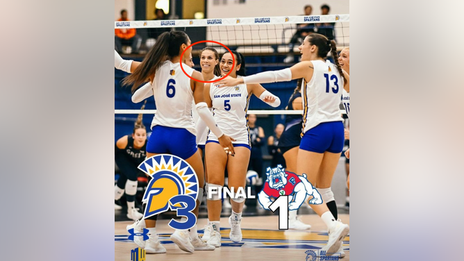 SJSU's Blaire Fleming Dominates Again (Credit: SJSUVolleyball)