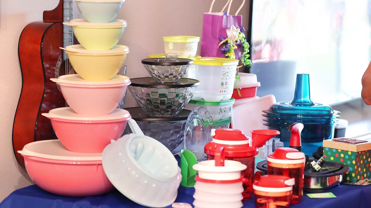 Tupperware items, including a set of 