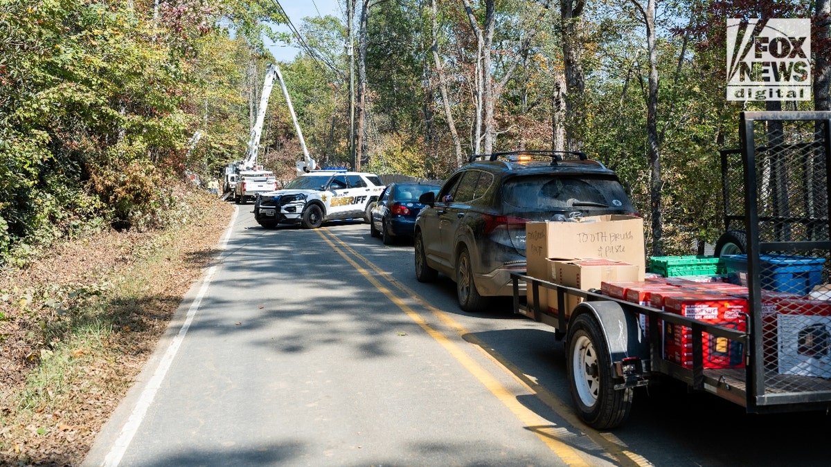 Steve Antle's trailer full of supplies