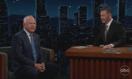 Jimmy Kimmel Pals Around With Tim Walz As Duo Bash Trump-Vance