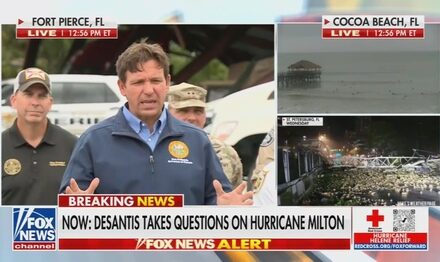 DeSantis NUKES Reporters Trying to Have Him Tie Hurricane Milton to Climate Change