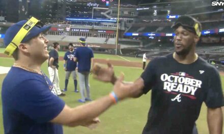 Mets and Braves put rivalry aside, celebrate playoff berths together in Atlanta after season-concluding doubleheader