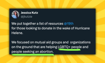 This news site created a list to prioritize “LGBTQ+ people” and “people seeking an abortion” after Hurricane Helene. Come read the comments. 🤡