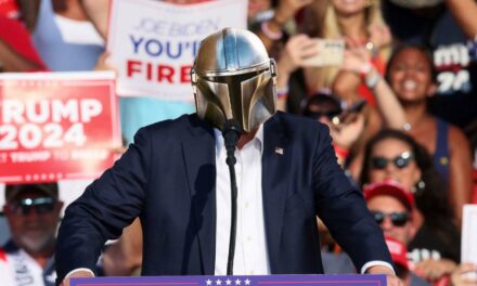 For Safety, Trump To Give Butler Speech In Mandalorian Helmet