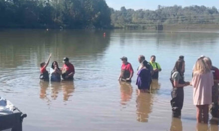 WATCH: Hundreds of people get baptized in North Carolina following Hurricane Helene