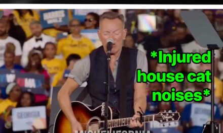 What happened to the Boss? Springsteen sang at a Kamala rally and I’ve heard better from a caterwauling bobcat