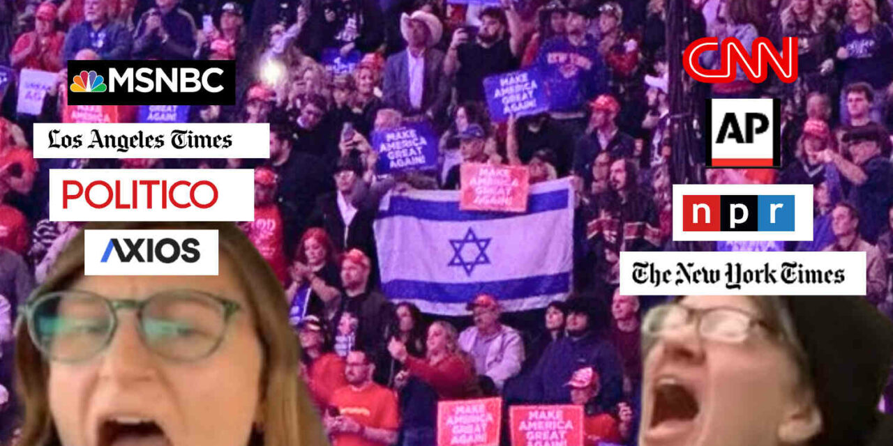 Trump’s rally at Madison Square Garden was a diverse sea of patriotic Americans. Here’s how the lamestream media covered it.