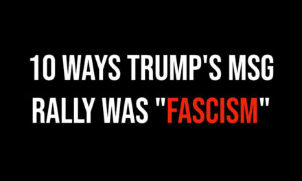 I made a video 10 things that TOTALLY prove that Trump’s MSG rally was full of fascism