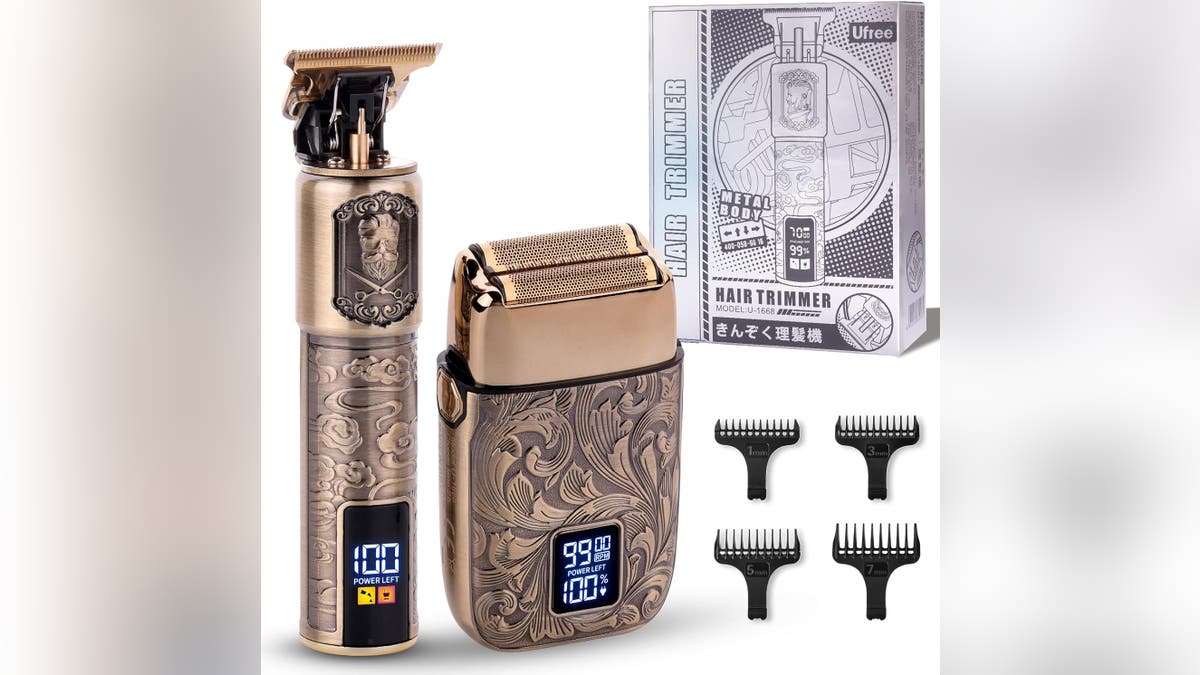 These handsome razors offer a close shave or a simple trim. 