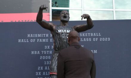 Heat’s statue of Dwyane Wade ridiculed on social media after being unveiled: ‘Horrible execution’