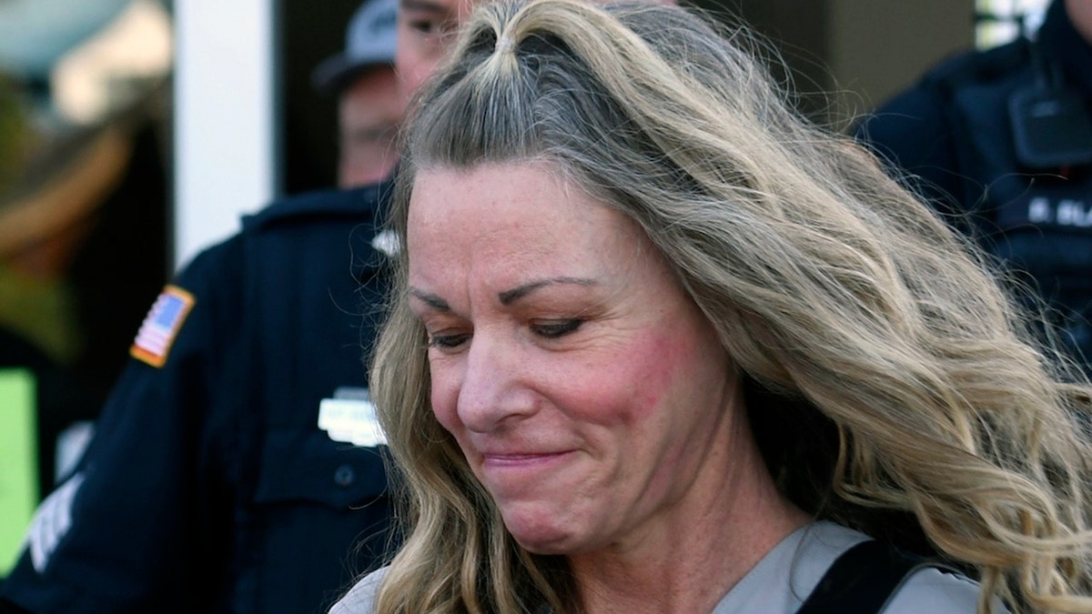 Lori Vallow Daybell is seen outside the Fremont County Courthouse in St. Anthony, Idaho, Tuesday, Aug. 16, 2022