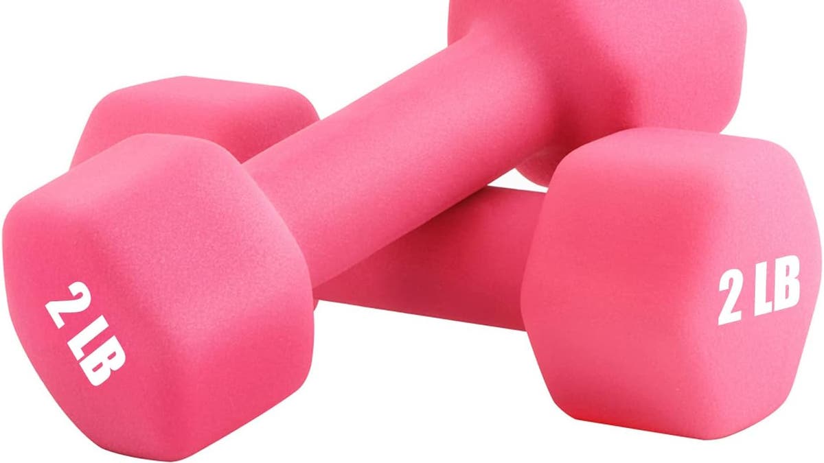 These dumbbells are sweatproof.