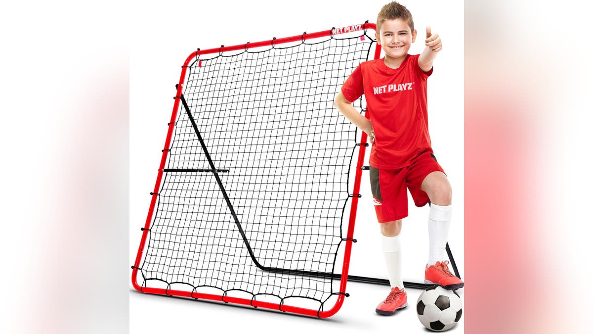 Up your soccer skills with a rebounder.