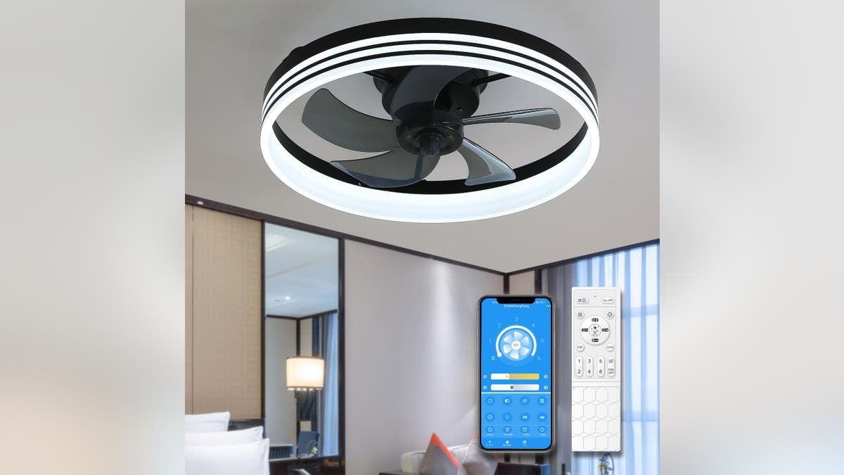 This fan will give your room a modern feel.