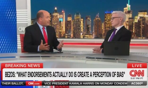 Cooper, Stelter Impute Ill Motive to Bezos’ WashPost Endorsement Call, Suggest Compliance Ahead of Impending Autocracy