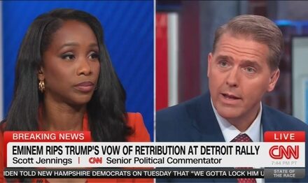 CNN Cannot STAND Scott Jennings Raising Doug Emhoff Girlfriend-Slapping Allegation