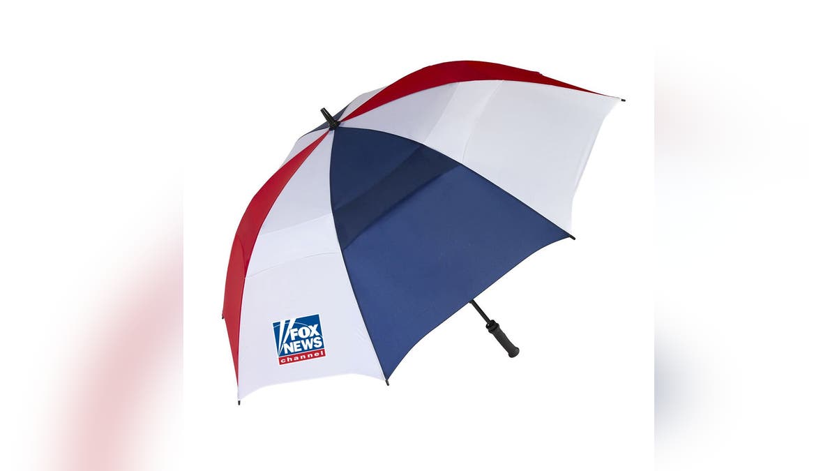 This umbrella sustains high winds.